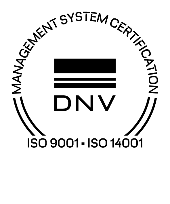 Logo ISO 9001, ISO 14001 DNV